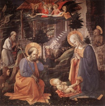 フラ・フィリッポ・リッピ Painting - 子供の礼拝 ルネサンス フィリッポ・リッピ